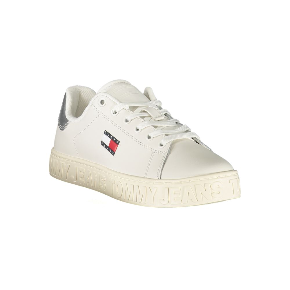 Tommy Hilfiger – Weiße Leder-Sneaker für Damen