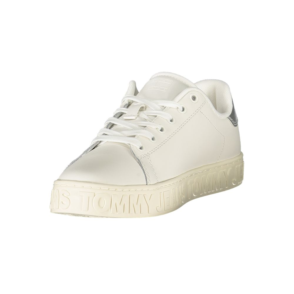 Tommy Hilfiger – Weiße Leder-Sneaker für Damen