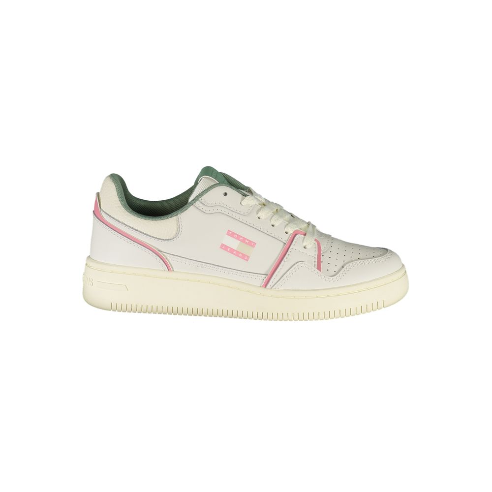 Tommy Hilfiger – Weiße Leder-Sneaker für Damen