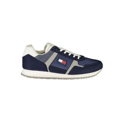 Tommy Hilfiger – Blaue Polyester-Sneaker für Herren