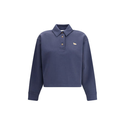 Maison Kitsuné Blue Cotton Sweatshirt