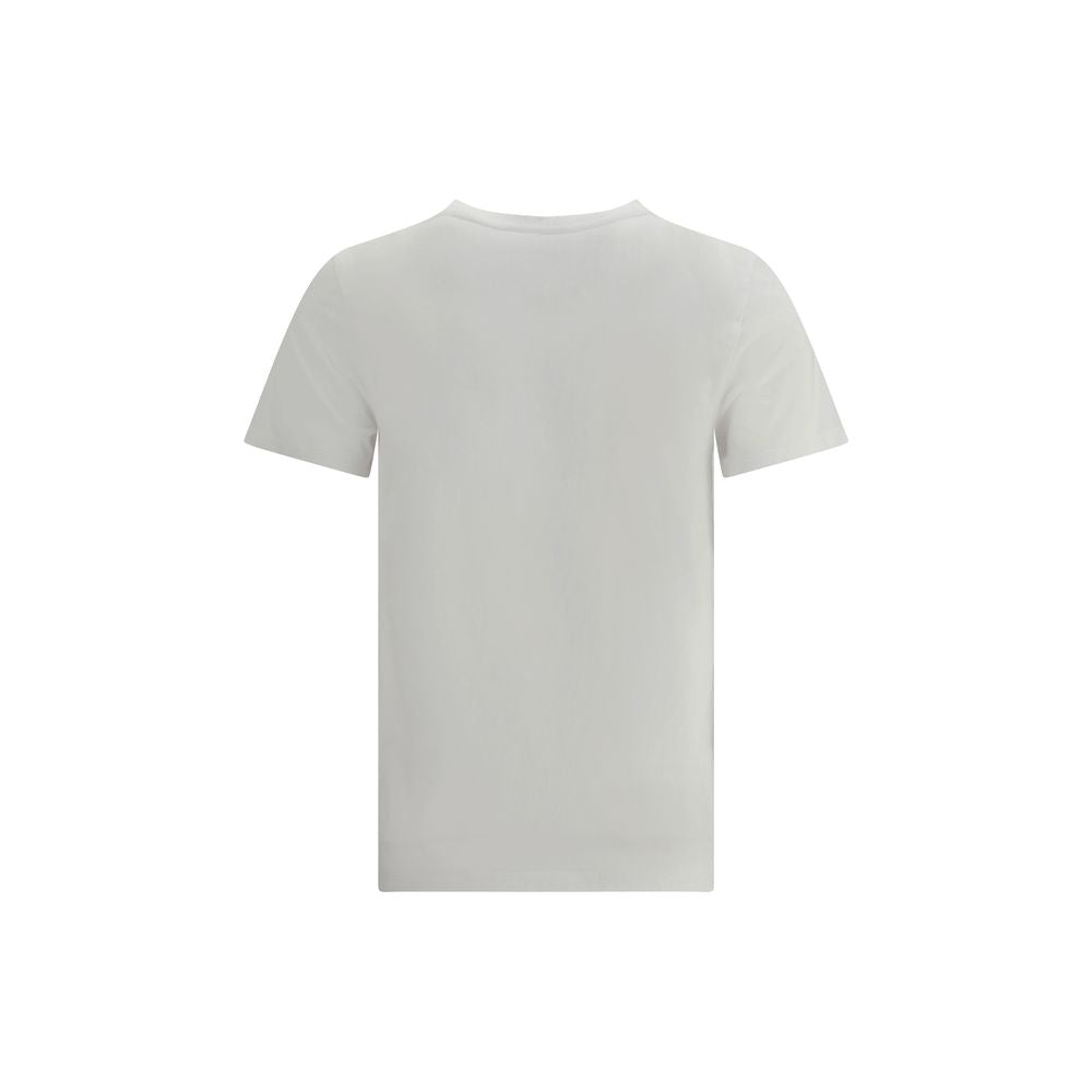Maison Kitsuné Weißes Baumwoll-T-Shirt