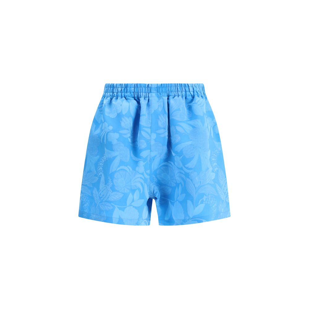 Balenciaga Blaue Bermuda-Shorts aus Viskose