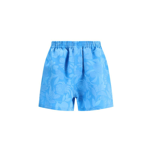 Balenciaga Blaue Bermuda-Shorts aus Viskose