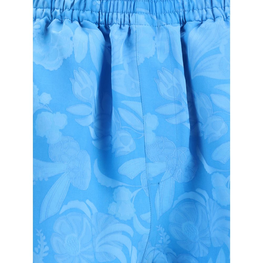 Balenciaga Blaue Bermuda-Shorts aus Viskose