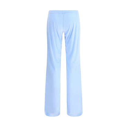 Balenciaga Hellblaue Freizeithose aus Triacetat