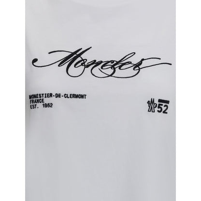 Moncler Weißes Baumwoll-T-Shirt
