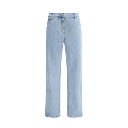 Magda Butrym Hellblaue Baumwoll-Jeans mit geradem Bein
