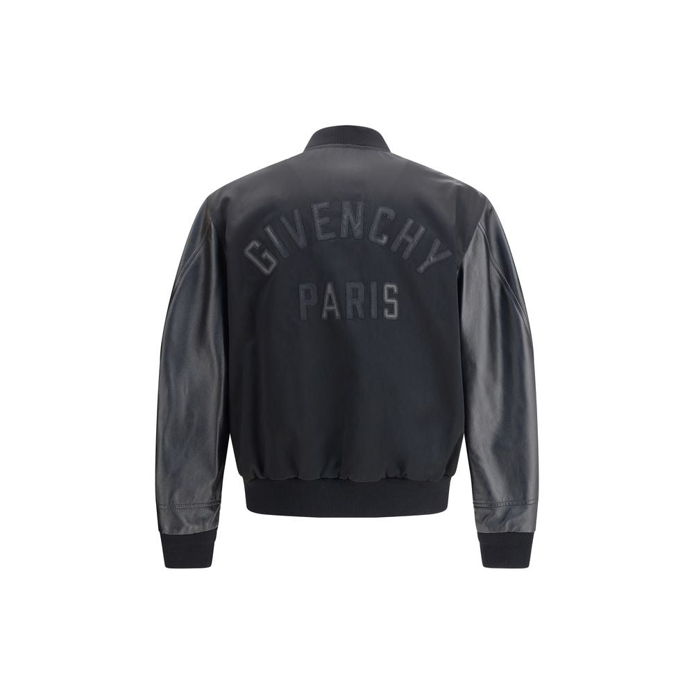 Givenchy Schwarze Bomberjacke aus Baumwolle