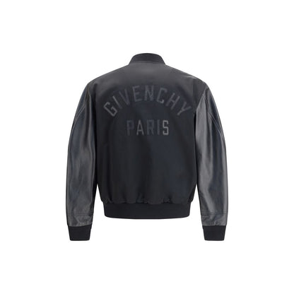 Givenchy Schwarze Bomberjacke aus Baumwolle