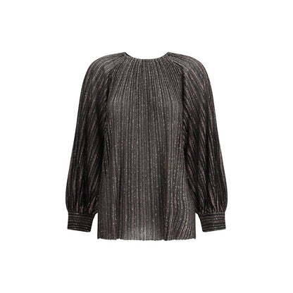 Missoni gestreifte Paillettenbluse