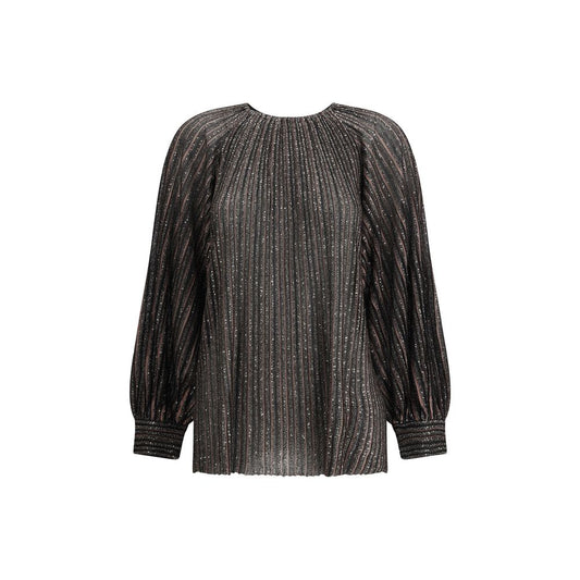 Missoni gestreifte Paillettenbluse
