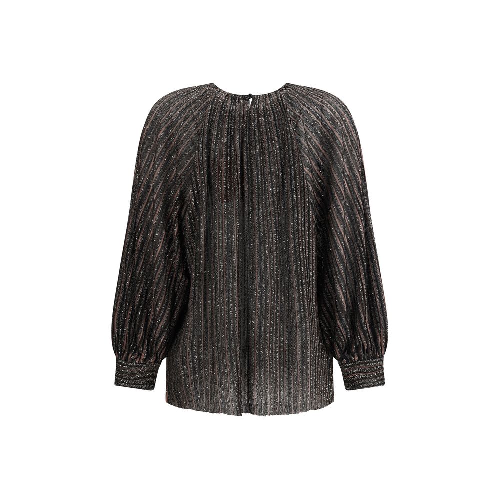 Missoni gestreifte Paillettenbluse