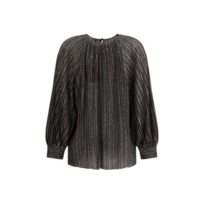 Missoni gestreifte Paillettenbluse