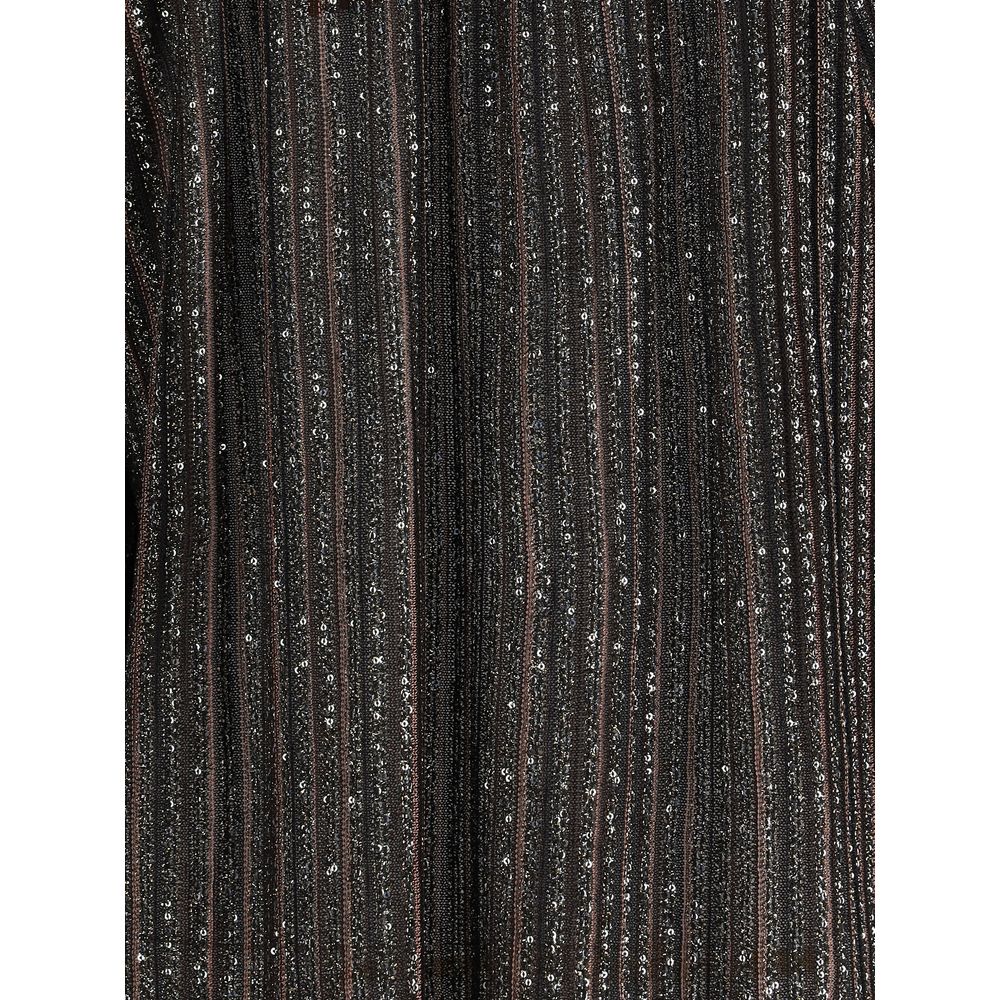 Missoni gestreifte Paillettenbluse