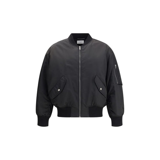 Saint Laurent Bomberjacke aus schwarzem Polyamid
