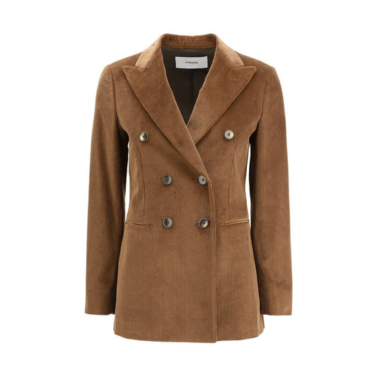 Lardini Brazer aus braunem Baumwollstoff