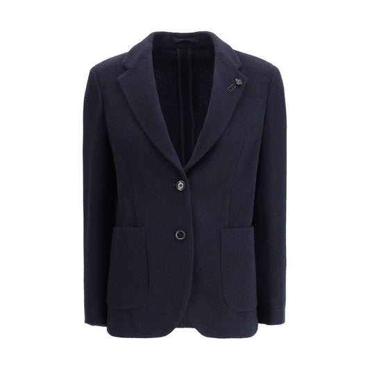 Lardini Blazer aus blauer Wolle