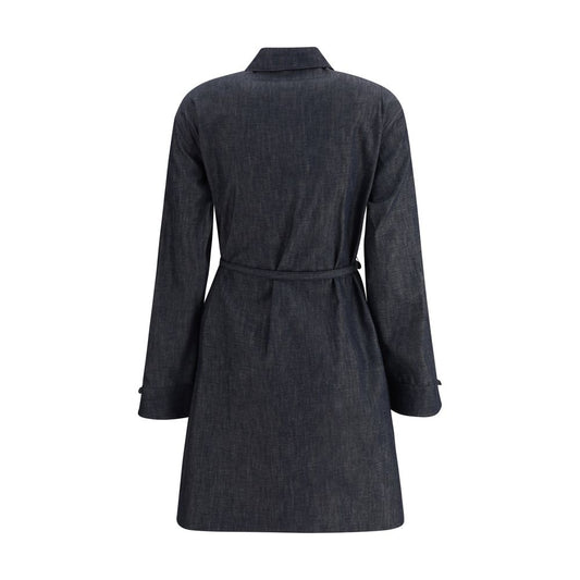 Fendi Blaues Baumwoll-Freizeitkleid