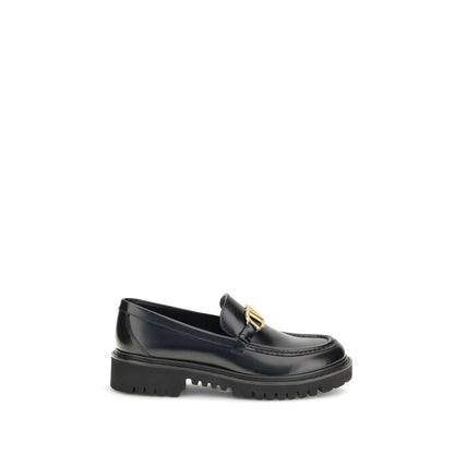 Valentino Garavani – Slip-On-Loafer aus schwarzem Leder
