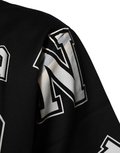 Dolce &amp; Gabbana – Schwarzes, kurzärmliges T-Shirt aus Baumwolle mit Buchstabendruck