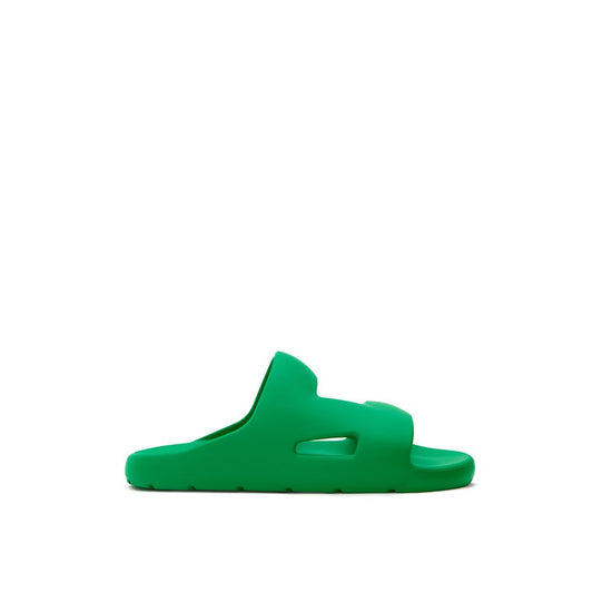 Bottega Veneta Grüner Baumwoll-Slipper