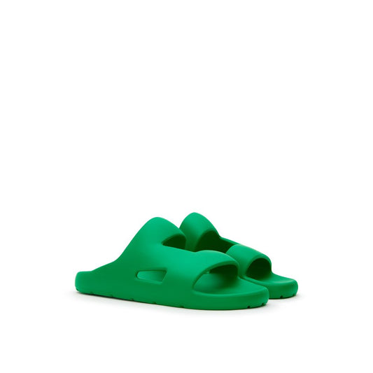 Bottega Veneta Grüner Baumwoll-Slipper