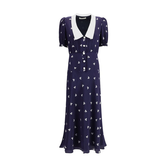 Alessandra Rich – Kleid mit Schleifenmuster
