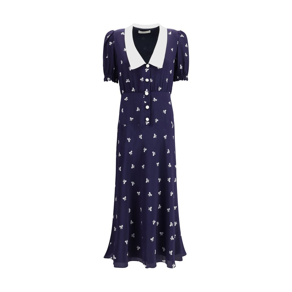 Alessandra Rich – Kleid mit Schleifenmuster