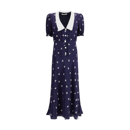 Alessandra Rich – Kleid mit Schleifenmuster