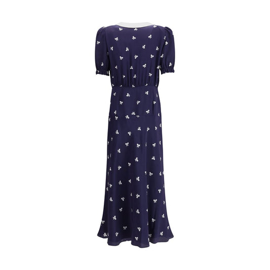 Alessandra Rich – Kleid mit Schleifenmuster
