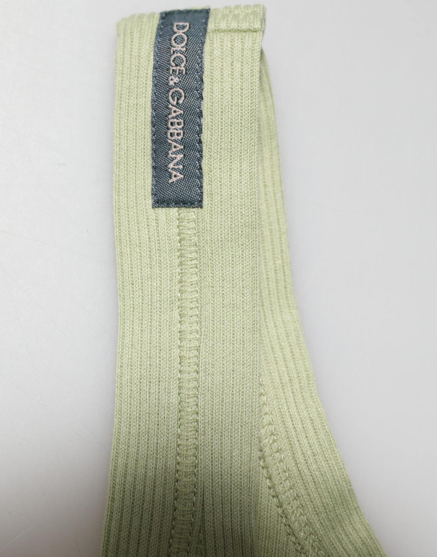 Dolce &amp; Gabbana Hellgrünes Tanktop Ärmellos Herren T-Shirt