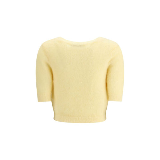 Alessandra Rich Kurzarm-Mohairpullover