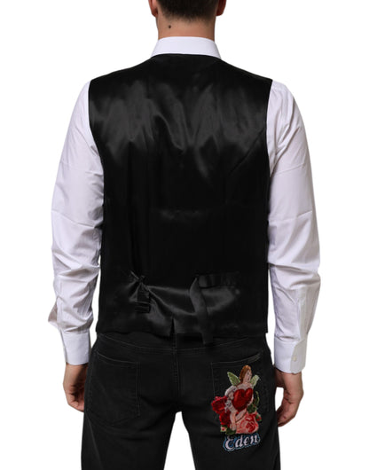 Dolce &amp; Gabbana Lila Wollkleid Formale Weste