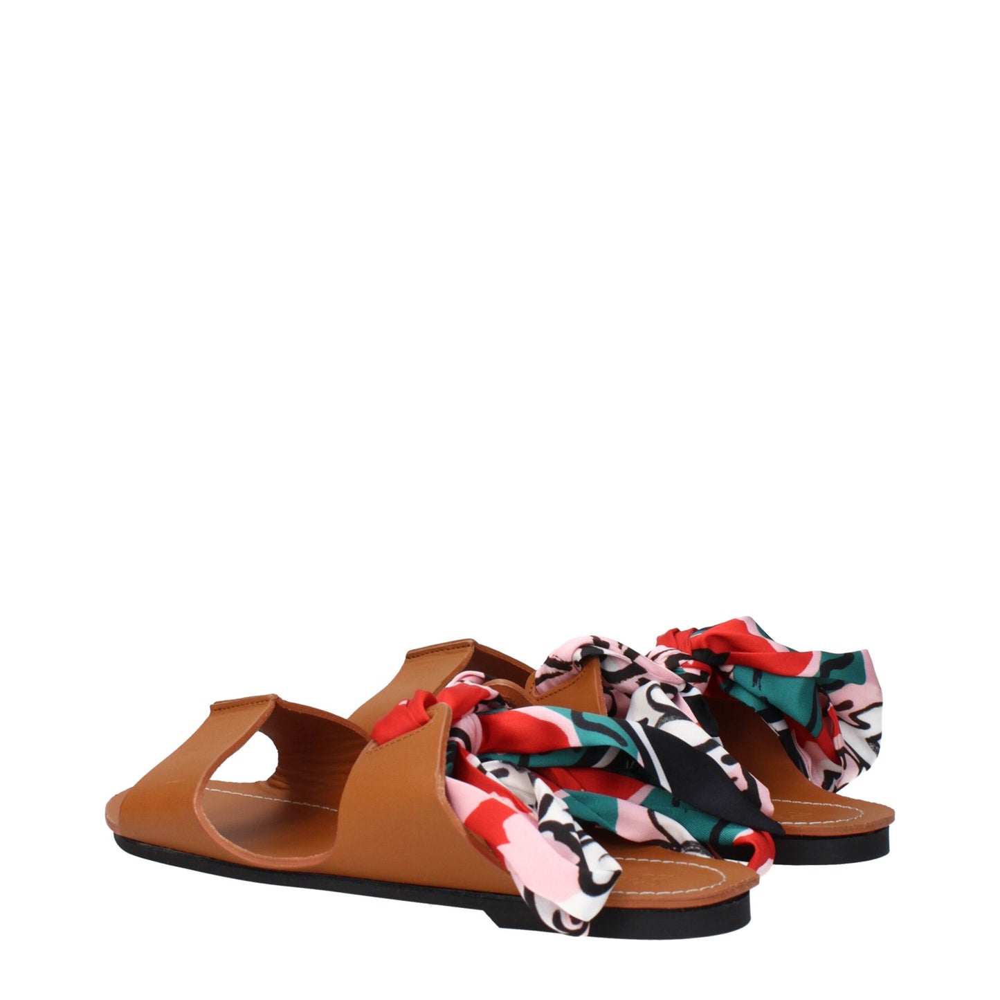 Max Mara – Flache Sandalen aus braunem Leder