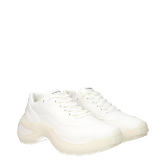 Max Mara – Klobige Sneakers aus weißem Stoff