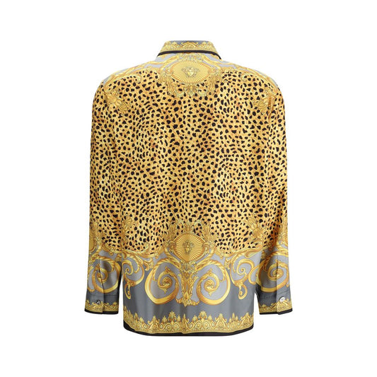 Versace Hemd mit mehrfarbigem Seidenmuster