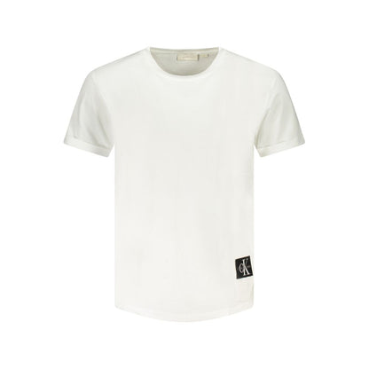 Calvin Klein – Weißes Baumwoll-T-Shirt für Herren