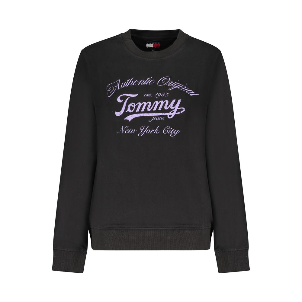 Tommy Hilfiger – Schwarzer Baumwollpullover für Damen