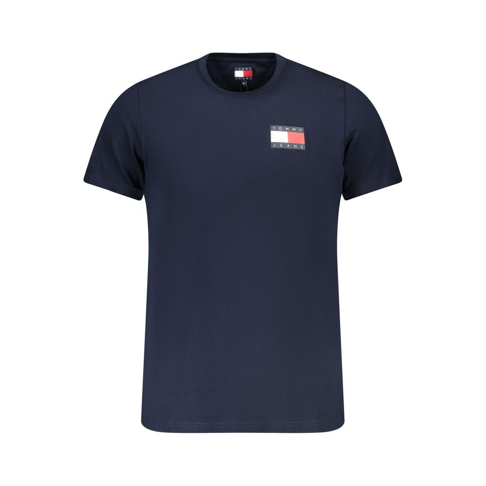 Tommy Hilfiger – Blaues Baumwoll-T-Shirt für Herren