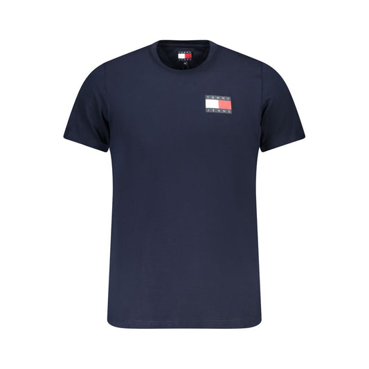 Tommy Hilfiger – Blaues Baumwoll-T-Shirt für Herren