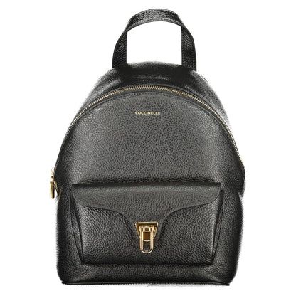 Coccinelle Schwarzer Leder Damen Rucksack