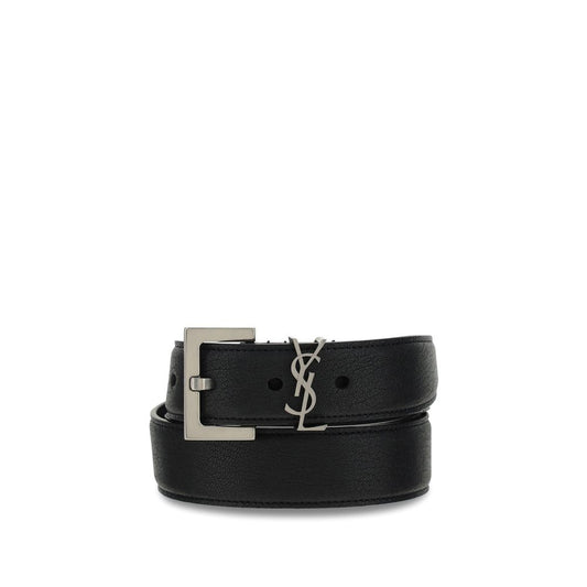 Saint Laurent Black Lamb Ovis Aries Aries Regular Belt