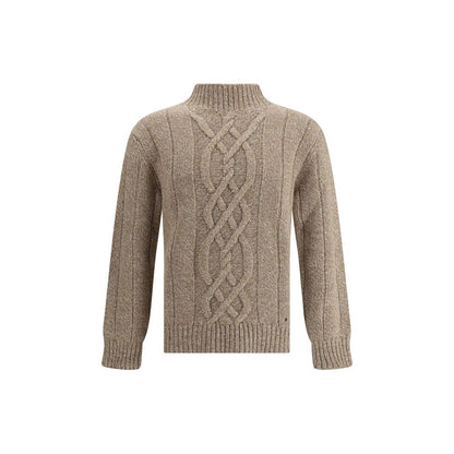 Brooksfield beigefarbenes Woll-Sweatshirt