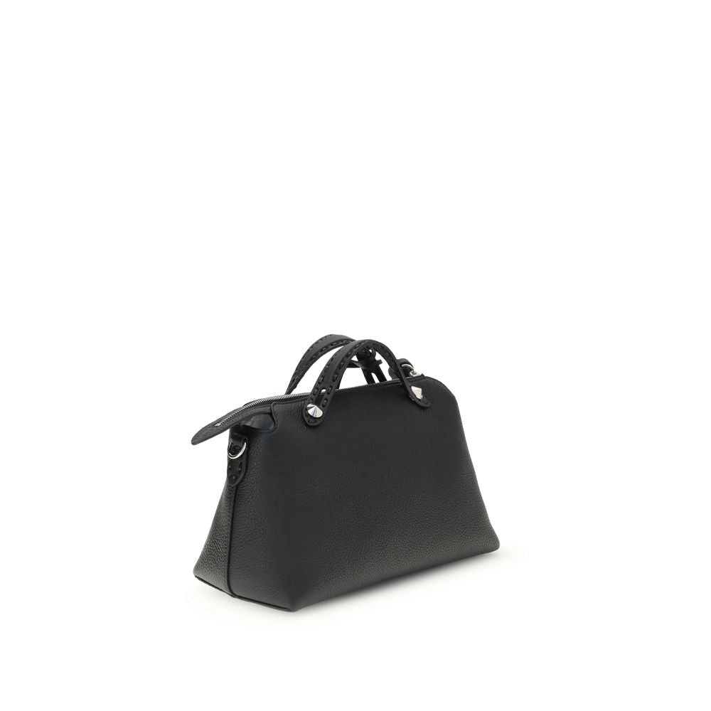 Fendi Schultertasche aus schwarzem Kalbsleder (Bos Taurus)