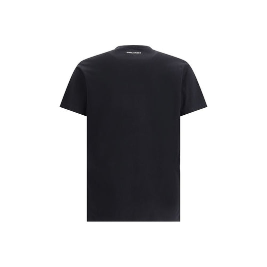 Dsquared² Schwarzes Baumwoll-T-Shirt