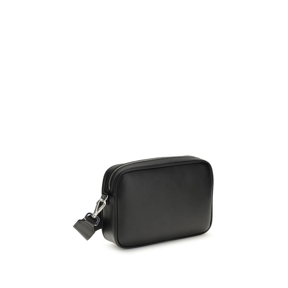 Fendi – Schwarze Leder-Umhängetasche