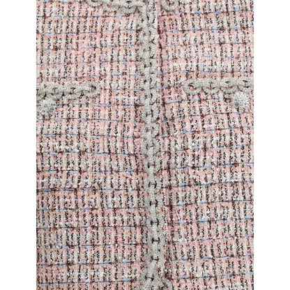 Jacke mit Bündchen aus Bouclé-Fell von Self-Portrait