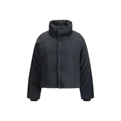 Ami Paris Schwarze, durchgehende Jacke aus Polyamid