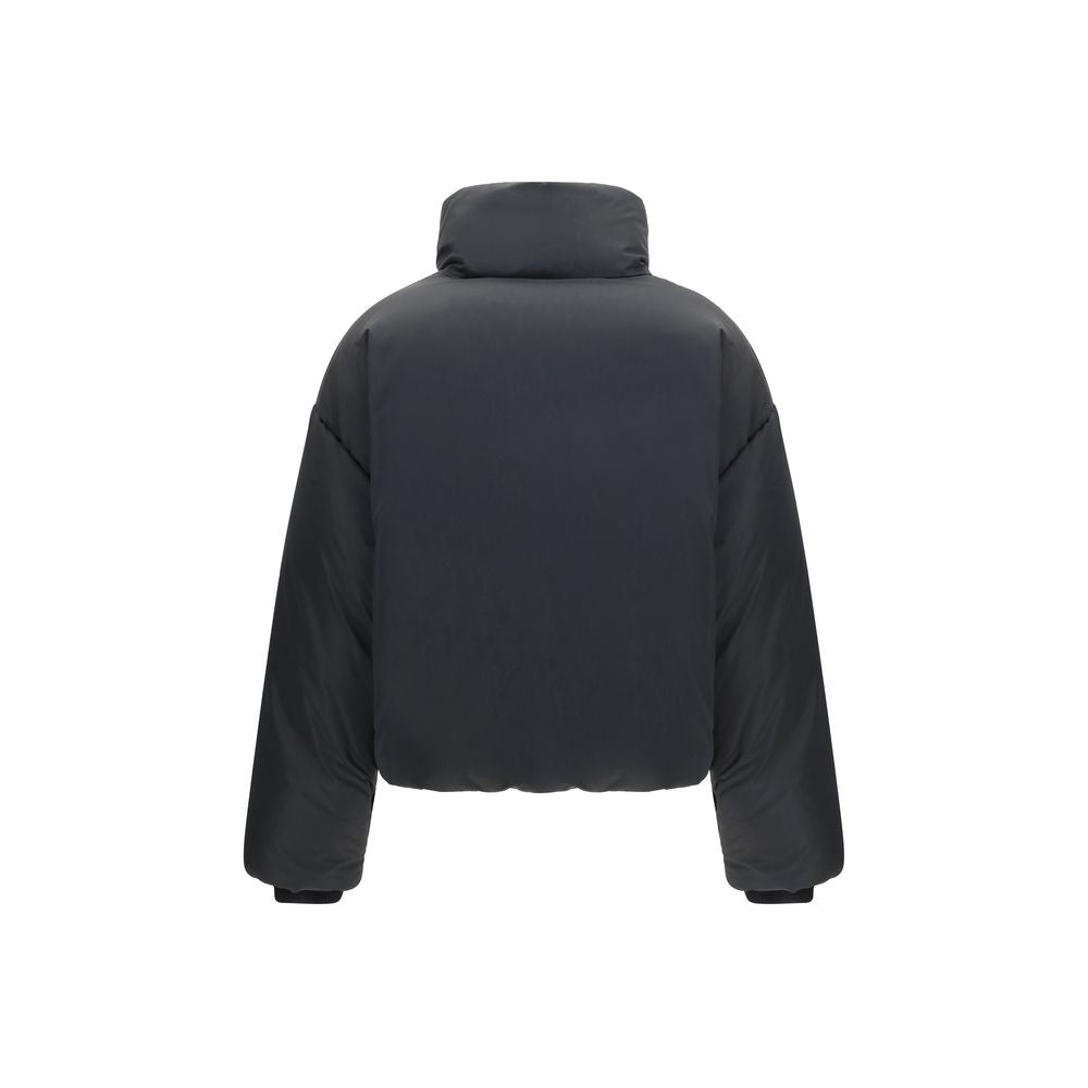 Ami Paris Schwarze, durchgehende Jacke aus Polyamid